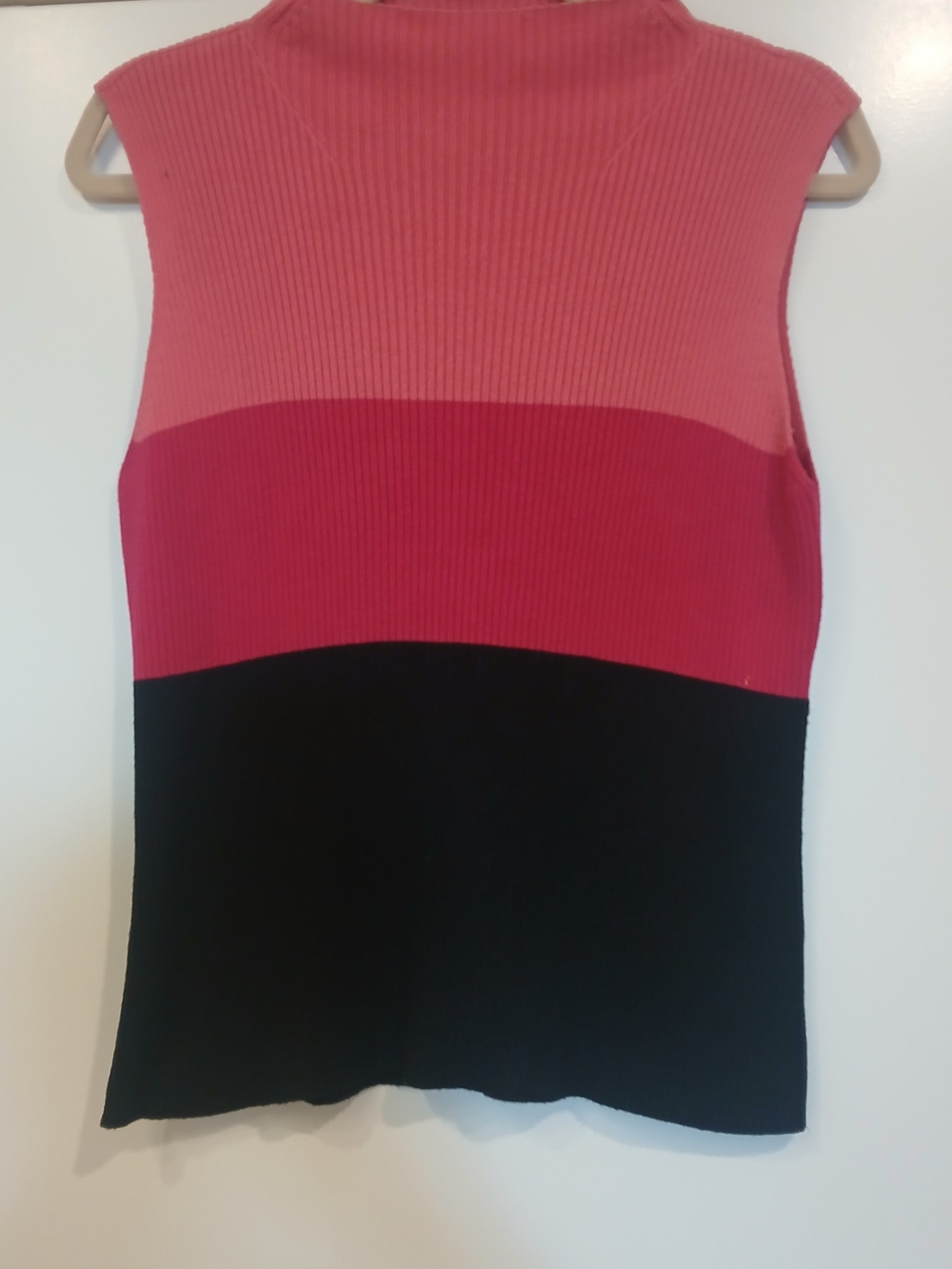 Worthington Sleeveless Colorblock Ribbed Tank